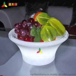 遙控變色七彩LED發(fā)光果盤(pán) 點(diǎn)亮婚慶與家居的藝術(shù)品